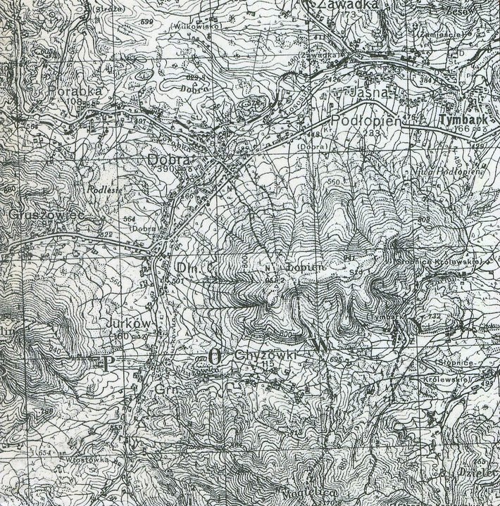 1936 Mapa niemiecka Karte des Deutschen Reiches, tzw. Generalstabskarte. Czyli niemieckie kopie polskiej mapy taktycznej WIG.